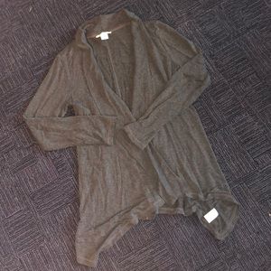 Liz Claiborne Gray Weekend Cardigan
